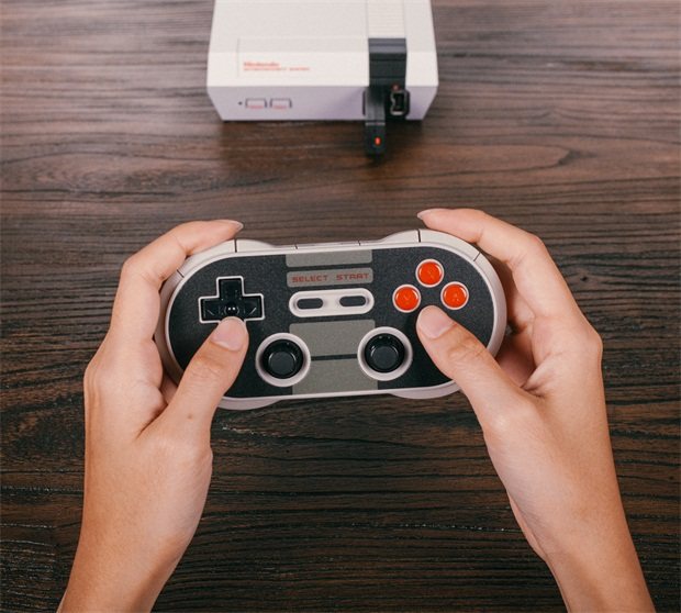 八位堂nes经典无线接收器手柄套装任天堂nes迷你游戏机蓝牙接收器