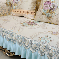 Sofa cushion European luxury non-slip four-season universal leather sofa cover Summer full cover American Chaise combination custom