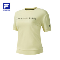 FILA ATHLETICS Phila womens short sleeve T-shirt 2021 summer new sports letter fitness training suit