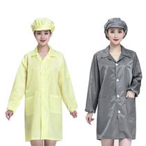 Big coat overalls womens dust-proof clothing factory workshop clothes dust-free clothing long mens blue coat top