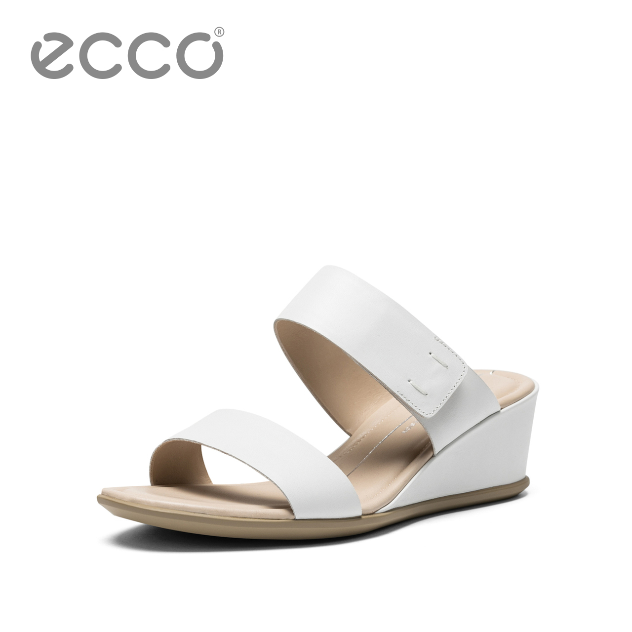 ECCO爱步 优雅通勤坡跟凉鞋女 舒适轻便女鞋 型塑35坡跟250103 