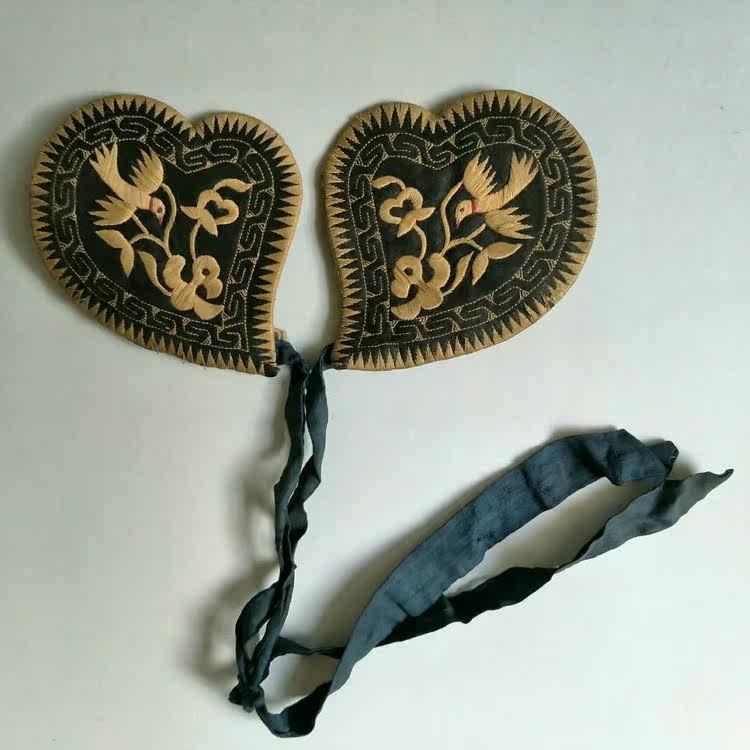 绣花耳套 老刺绣老绣花