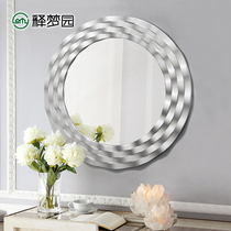 European wall-mounted mirror round porch decorative mirror toilet bathroom cosmetic mirror art mirror dressing mirror 2052