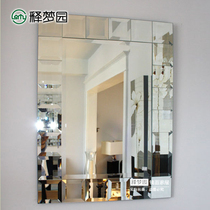 Plain modern mirror decorative mirror porch mirror bathroom mirror fashion simple neoclassical decoration 0819