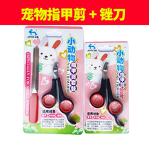 Rabbit nail clippers rabbit supplies pet safety nail clippers with rasp red rabbit little pet finger scissors pet scissors
