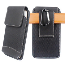 Durable mobile phone running bag Oxford canvas vertical style buckle hanging waist bag wearing belt male middle-aged and elderly General leather case