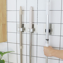 Mop clip hanging mop broom card holder Strong non-trace sticky hook Wall storage mop hook Mop rack free hole