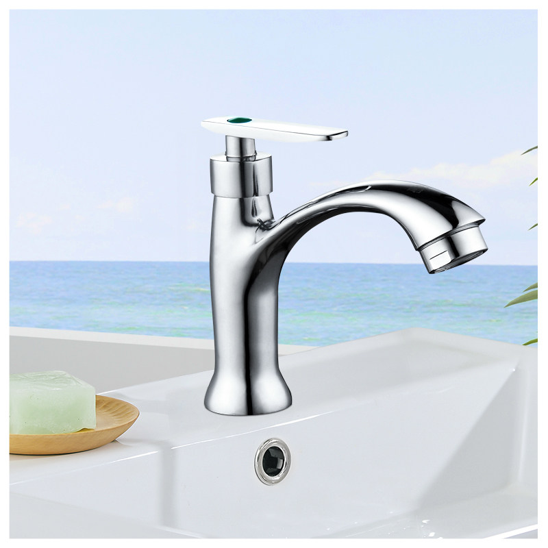 洗手阀芯单冷脸盆洗衣池陶瓷盆面盆单孔水全铜台盆