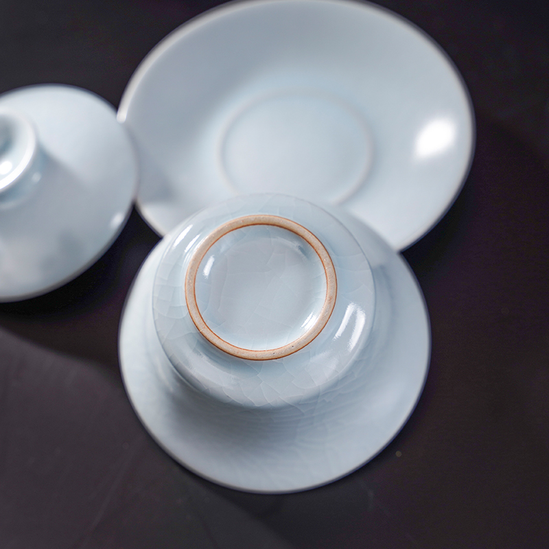 Kung fu tea set large bowl with ceramic bowl is only your up three tureen tea cups sliced open cup upset