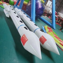Fun sports club props inflatable Shenzhou spacecraft team flying rocket flying to expand equipment caterpillar