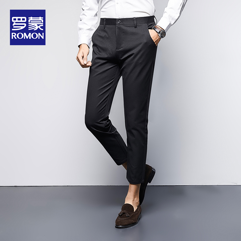 Romon 罗蒙 男式九分裤 休闲裤 双重优惠折后￥79包邮 多色可选