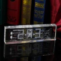 Crystal carving paperweight Crystal town custom crystal office supplies ornaments crystal color printing paperweight