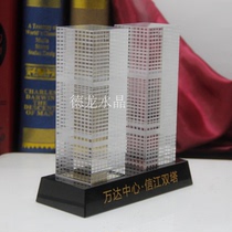 Crystal petrochemical plant nuclear power plant building model decoration souvenir custom model National nuclear power plant custom
