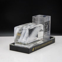 k9 crystal laser engraving elevator model decoration Three-dimensional image engraving escalator pen holder office decoration