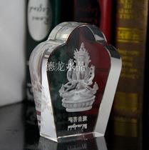 Crystal carving Sakyamuni Buddha statue 3d laser engraving crystal Buddha statue crystal engraving Image customization