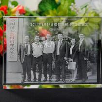 Crystal carving Image 3D classmate party Crystal souvenir crystal meeting gift customization volume from excellent