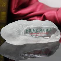 Crystal trophy custom crystal carving souvenir Crystal iceberg model Crystal school motto stone decoration