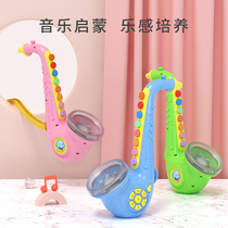 Polaroid Toy Saxophone Children's Trumpet Blowing Instrument Baby Toy 1-3 Years Baby Instrument Set