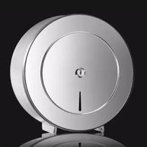 Thickened stainless steel roll paper box hotel toilet tissue box roll paper tube big plate carton toilet paper holder no punching