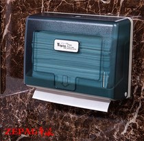 Toilet plastic toilet paper box hotel toilet paper box wall-mounted paper towel rack free of punching