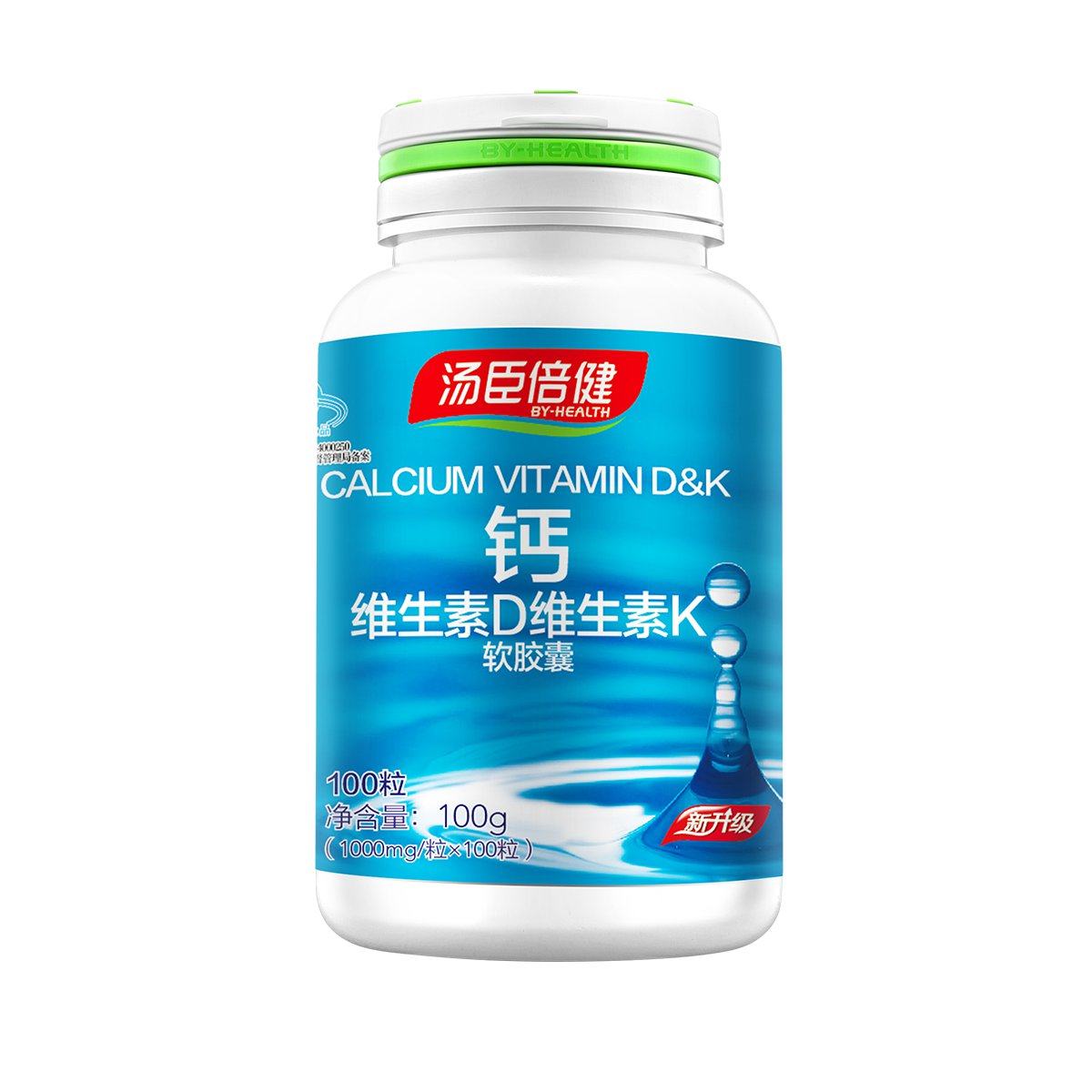 汤臣倍健液体钙维生素dk软胶囊2瓶