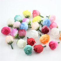 Emulation small tea buds small rosebuds Lace Fake Flowers flowers Head flowers DIY Wedding Chest Flowers wrist Flower Flowers Decoration Flowers 2CM