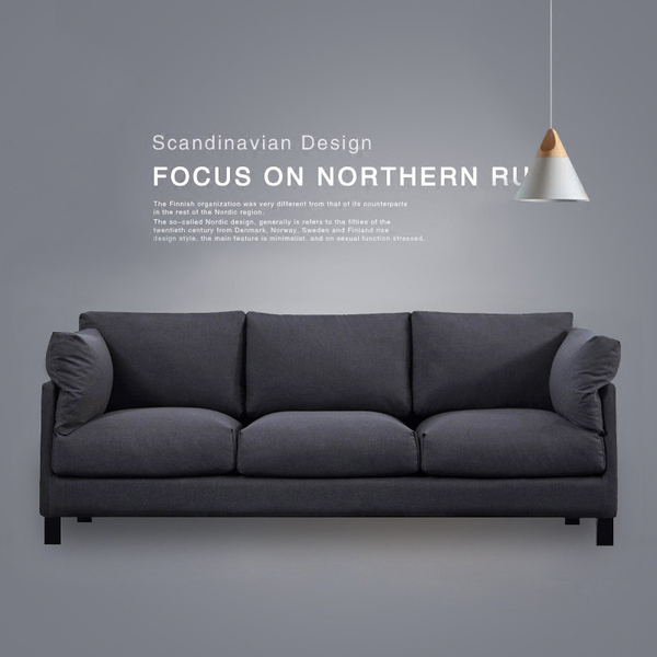 沙发小户型客厅整装三人布艺沙发组合经济型现代简约乳胶北欧沙发