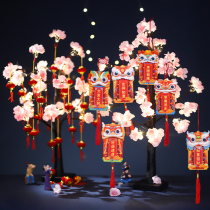 2022 Chinese New Year Decoration Lantern Pendant Shopping Mall Home Indoor Scene Layout Spring Festival Year Tiger Lighting Hanging
