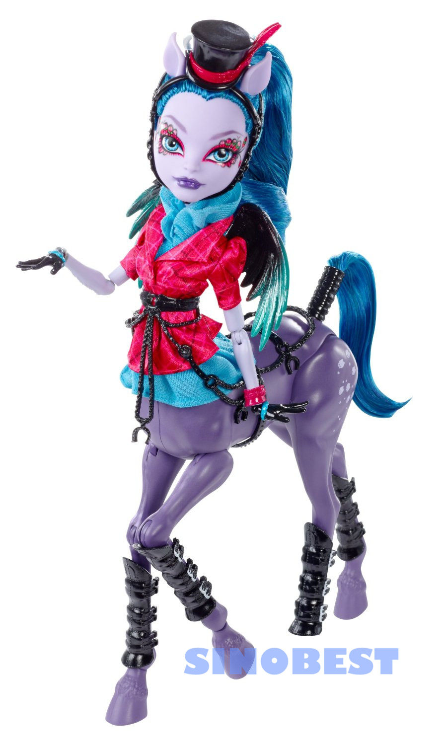 美国进口正版美泰怪物精灵高中人头马freaky fusion avia trotter