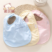 Baby bib waterproof cotton newborn baby saliva towel Bib velcro bib summer thin eating pocket