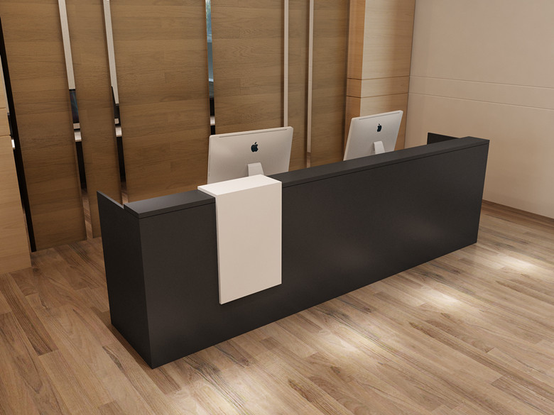 收银台柜台前台接待台时尚吧台桌公司迎宾台咨询台办公前台桌简约_双