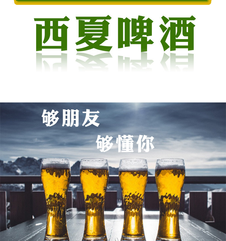 宁夏西夏啤酒x5夺命大红瓶12瓶装口服液叉五嘉士伯旗下京雪花熟黄