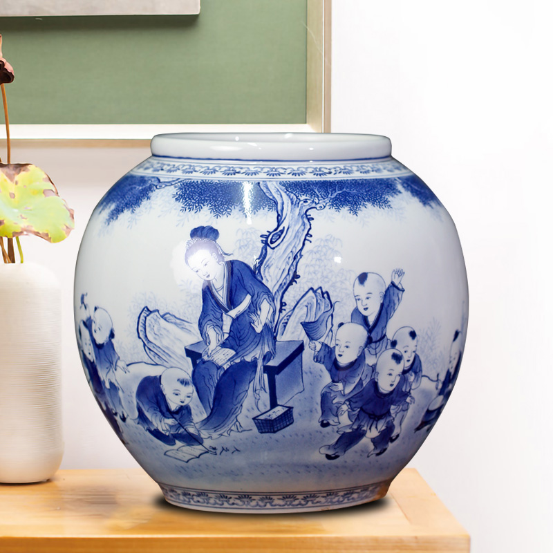 Jingdezhen ceramics glaze under mesa place character vase household to the sitting room porch TV ark, adornment