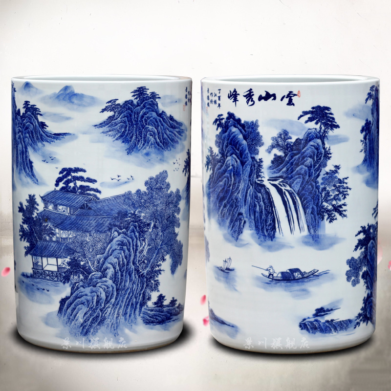 Jingdezhen porcelain ceramic mountains xiufeng quiver mesa of home sitting room place vases, calligraphy and painting scroll to receive goods