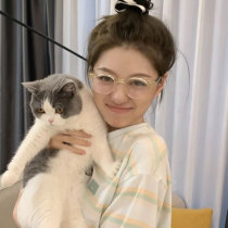 Urchin adults with the same light transparent Sven glasses frame ins wind makeup artifact Japanese students myopic eyes female