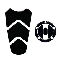 Flash 300 fuel tank cover with fishbone sticker fuel tank protected against scraping and waterproof label pure black crystal patch