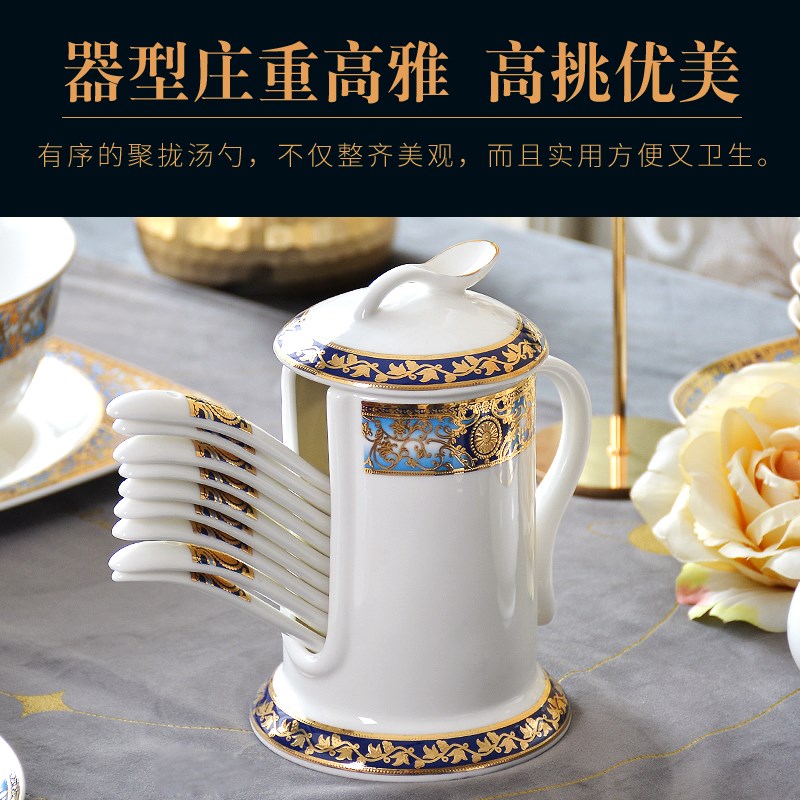 Exquisite three - dimensional relief gold ipads porcelain run child receive a tableware spoon the receive as cans ceramic cylinder table spoon cage shelf