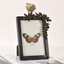 American copper photo frame European style photo frame ornaments French classical luxury living room bedroom Study Home soft decorations