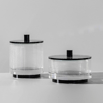 American light luxury storage box European-style crystal storage tank French villa living room soft decoration craft ornaments