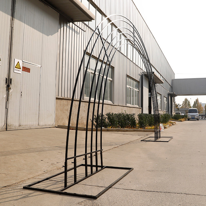 新款婚庆道具流星雨灯带拱门架子星空婚庆婚礼铁艺拱门铁艺架花门