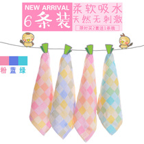 Pure cotton towel children infant baby four square scarf gauze saliva towel soft absorbent cotton handkerchief wholesale
