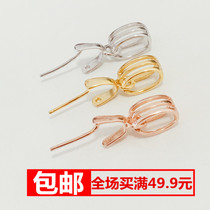 925 pendant buckle crystal clip buckle emerald jade melon seed buckle head jade Buddha male and female buckle jewellery needle button melon button clasp