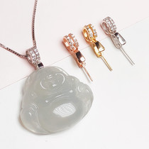 Melon seed buckle S925 sterling silver Jade buckle Jade Buckle Head button silver buckle chain buckle buckle buckle buckle buckle buckle clip