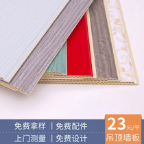 Lion dragon integrated wallboard Stone plastic wallboard soundproof indoor decoration PVC ceiling board waterproof bamboo and wood fiber