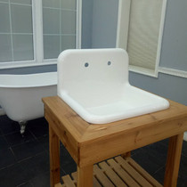 Nanhai kitchen sink thickened cast iron wall-mounted sink pure white vegetable wash basin dishwashing Basin