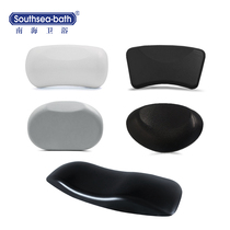 Hotel bathroom bath silicone bathtub pillow accessories bathtub with suction cup universal neck elastic massage cylinder pillow