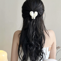 Superfairy Romantic Love double cardioid Stereo Grip style Style Temperament with Shark Clip Rear Brain Spoon Hair Accessories