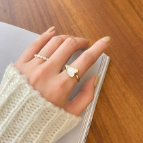 MS Extreme Ornament Loving ring Womens small crowdDesign feel light and luxurious 2021 New wave chilly senior sensation