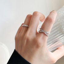 MS Minimalist Ornament Light Extravaganza With Diamond Ring Female Niche Design Advanced Senses Fashion Personality 2021 New Wave