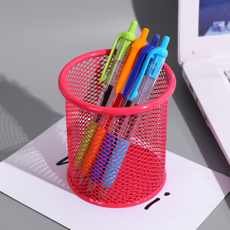 creative fashion pen holder nordic simple multifunctional ins metal iron art student desk storage stationery